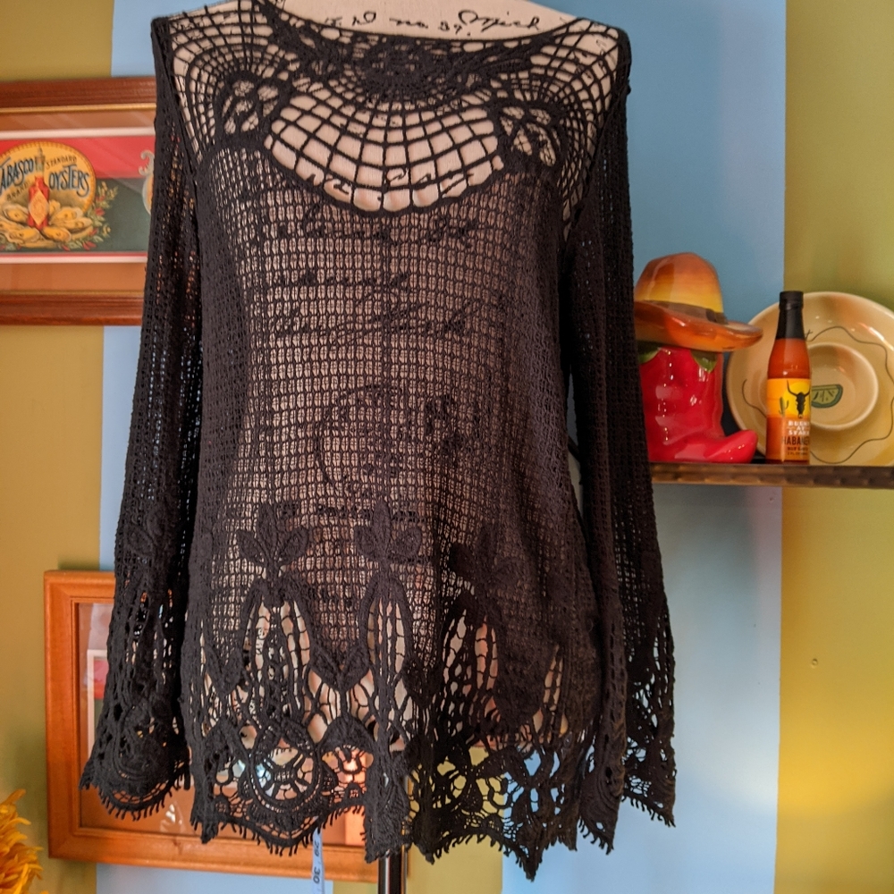 You are not alone crochet blouse